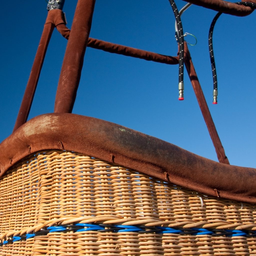 hot air balloon basket